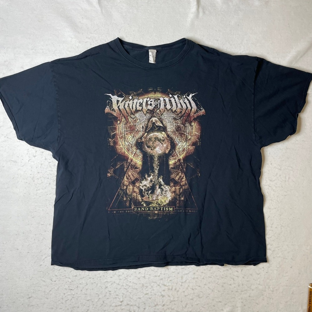 Rivers of Nihil T-Shirt Mens 3XL‎ Black Sand Baptism Graphic Band Tee
